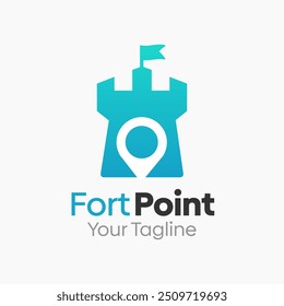 Plantilla de diseño de logotipo de Fort Point. Bueno para empresas, agencias, comunidad y Organización