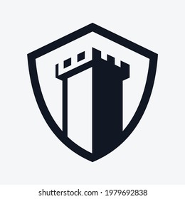 Fort Shield Logo Template Icon