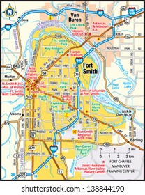 Fort Smith, Arkansas area map