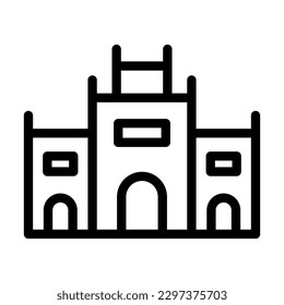 Diseño de iconos de línea de vector fuerte