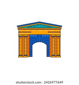 fort vredeburg museum vector illustration