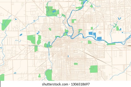 Fort Wayne Time Zone Map - Map