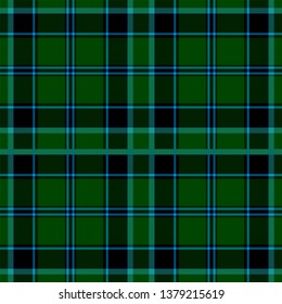 Fort William District Tartan. Tartan imitation for prints on fabric and clothing, interior decoration, Scottish-style websites. Seamless pattern. 