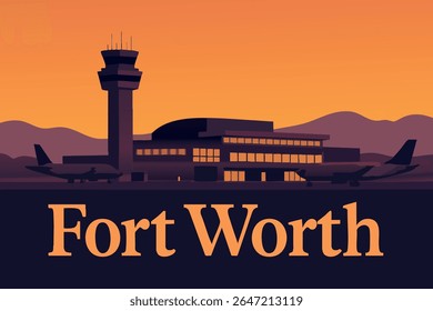 O horizonte de Fort Worth oferece vistas icônicas, com edifícios altos situados contra os portões históricos da cidade
