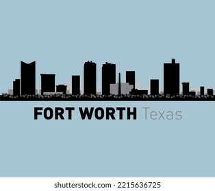 FORT WORTH Texas. t shirt graphic design vector illustration \