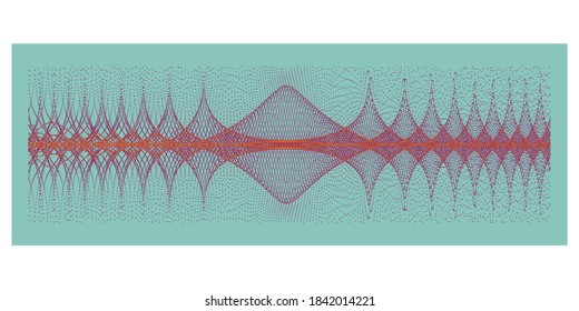 Forth Bridge Edinburgh Blue. Mathematical Trigonometric Function. Made With R