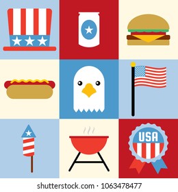 Forth Of July Design Icons