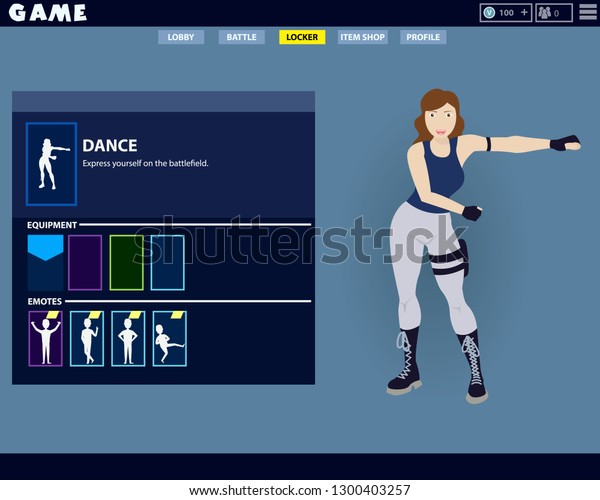 Fortnite Game Woman Character Making Famous Stock Vector Royalty Free 1300403257