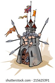Fortress with Defenders.