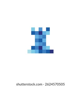 fortress digital icon logo design illustration