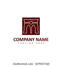 Fortress Gate Elegant Logo Template