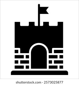 Fortress Icon Element For Design