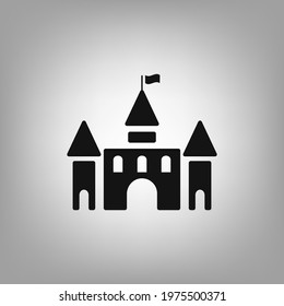 Fortress icon for the interface of applications, games.