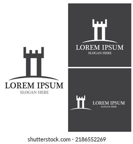 Fortress icon and symbol vector template
