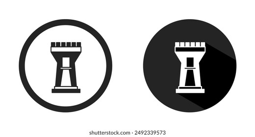 Fortress icon. Fortress icon vector design black color. Stock vector.