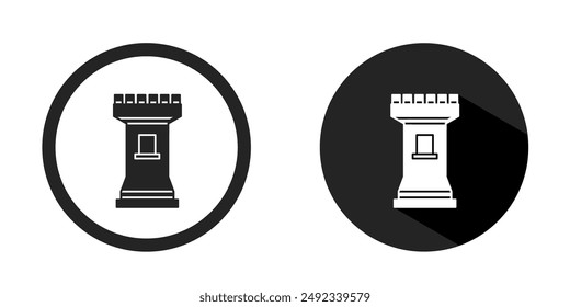 Fortress icon. Fortress icon vector design black color. Stock vector.