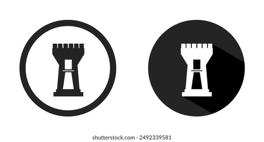 Fortress icon. Fortress icon vector design black color. Stock vector.