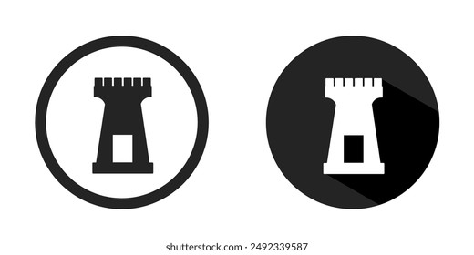 Fortress icon. Fortress icon vector design black color. Stock vector.