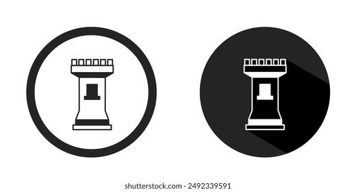 Fortress icon. Fortress icon vector design black color. Stock vector.