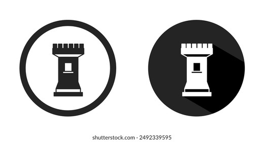 Fortress icon. Fortress icon vector design black color. Stock vector.