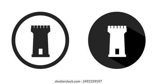 Fortress icon. Fortress icon vector design black color. Stock vector.