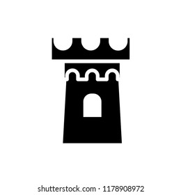 fortress icon vector design eps 10. glyph icon design