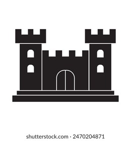 fortress icon vector illustration design template