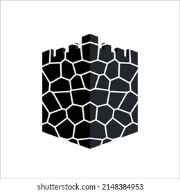 fortress logo illustration icon vector