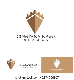 Fortress logo and symbol vector
