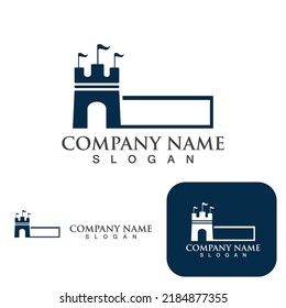 Fortress logo and symbol vector