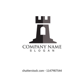 fortress logo  and symbols black vector