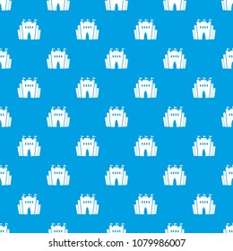 Fortress pattern vector seamless blue repeat for any use