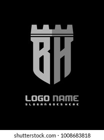 Fortgeschrittenenschild-Initialblende B-H-Logo, Vektorgrafik
