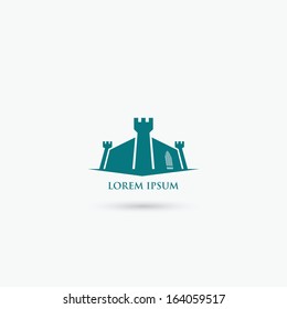 Fortress symbol - vector illustration