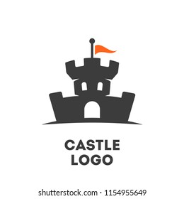 Сastle and fortress vector logo. App icon