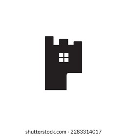 Fortress vector logo. Fortress icon. Vector