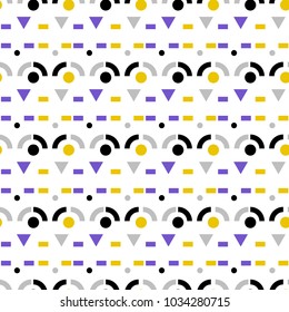 Fortress walls seamless pattern. Creative design for various backgrounds.