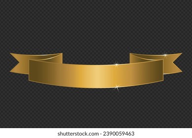 Fortuna gold vector banners isolated in white background. Vector gold color banners in different shapes for text and design. Vector banner templates. Flat design isolated on white background.