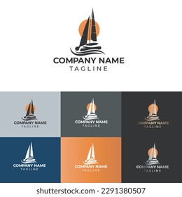 Fortunata Boat Vector Logo Template Design