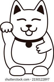 Fortune Cat, Lucy cat, vector