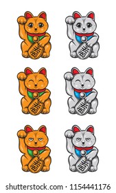 fortune cat vector