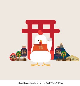 Fortune city/ Fortune Rooster/ Good luck in the year of rooster/ Chinese new year greetings/ 2016 (very lucky year & blessing in english)