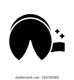 Fortune cookie icon. sign for mobile concept and web design. vector illustration