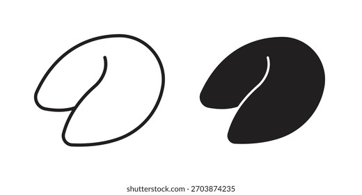 Icono de la galleta de la fortuna para el Diseño web, App móviles