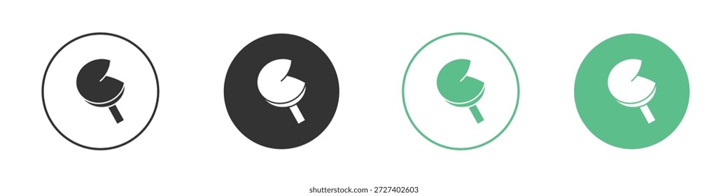 Conjunto de iconos de galletas de la fortuna. Ilustraciones vectoriales de glifos