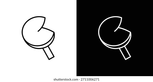 Iconos de la galleta de la fortuna. iconos del vector del dibujo de la línea