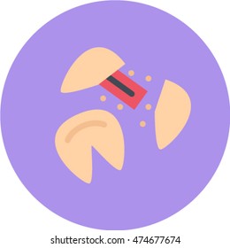 fortune cookie outline icon