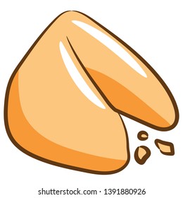 fortune cookie vector clipart design