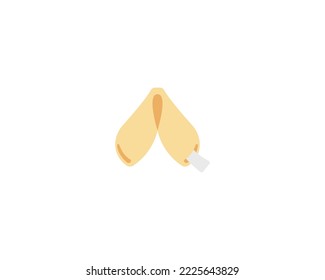 Fortune Cookie vector isolated icon. Fortune Cookie emoji illustration. Fortune Cookie vector isolated emoticon