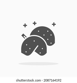 Fortune Cookies icon. Solid or glyph style. Vector illustration. Enjoy this icon for your project.